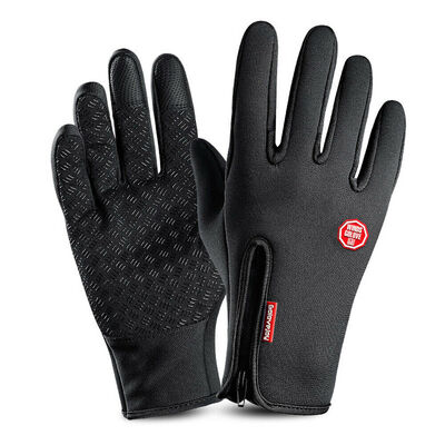 

Winter Windproof Waterproof Anti-slip Thermal Touch Screen Gloves Ladies Mens