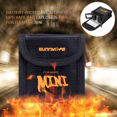 

Gobestart Battery Protective Storage Bag LiPo Safe Bag Explosion-Proof For DJI Mavic Mini