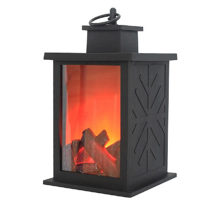 

Decorative Fireplace Lantern Tabletop Flameless LED Lantern Hanging Lantern For Indoor Outdoor