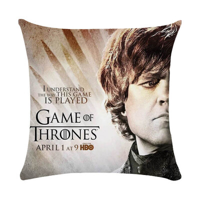 

18" Square Game of Thrones Cotton Linen Home Decorative Throw Pillow Case Cushion Cover 45cm45cm