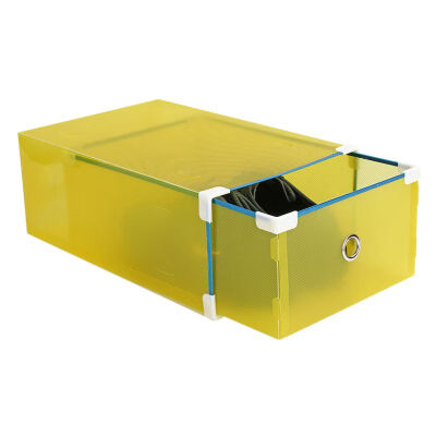 

Plastic Shoe Box Transparent Storage Box Drawer Type High Heel Shoes Boxes DIY Shoebox Drawer Case Organize For Men Women