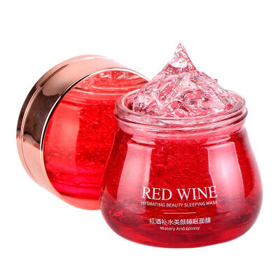 

Moisturizing Smooth Fine Lines Firming Skin Anti-aging Sleeping Mask Cream Red Wine Hydrating Mask