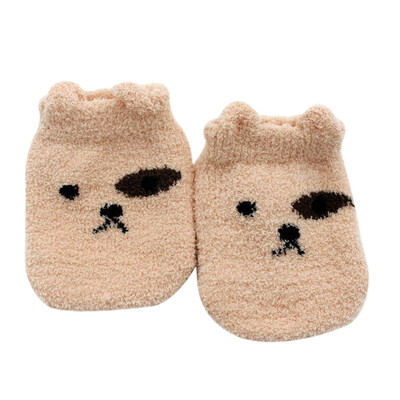 

Autumn Newborn Baby Socks Cartoon Print Sole Soft Sock Boys Girls Infant Toddler Anti-slip Plush Floor Socks