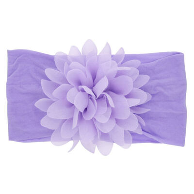 

Newborns Children Nylon Hair Band Baby Chiffon Flower Stretch Headband Baby Girls Headdress