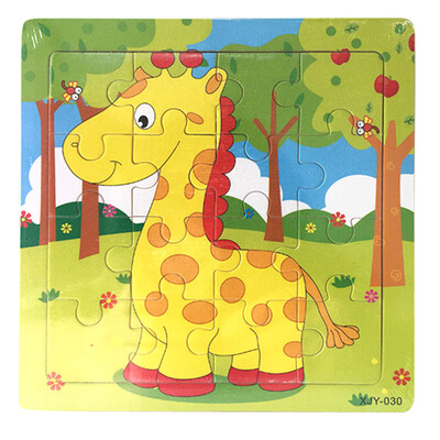 

Siaonvr Wooden Puzzle Educational Developmental Baby Kids Training Toy