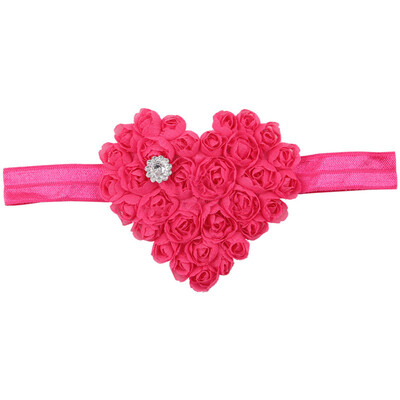 

Sweet Ribbon Hair Bands Heart Shape Headwear Photo Prop Flower Hairband Kids Newborn Baby Girl Headband Accessory
