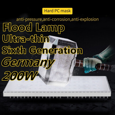 

Germany200W Sixth Generation Floodlight Ultra-thin White Ordinary 220V