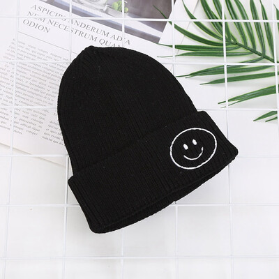 

Childrens Wool Hats South Korea Autumn And Winter Candy Color Smile Cap Hat