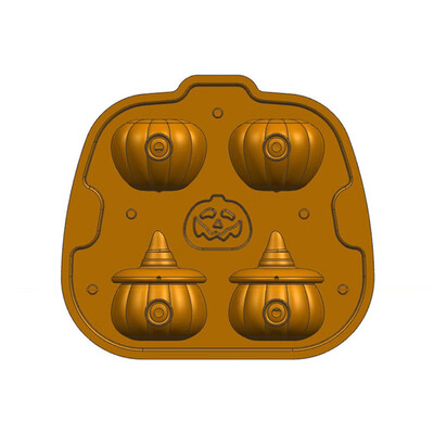 

Pumpkin Ice Cube Gift Halloween Pirate Pumpkin Ice Mould Pumpkin Head 3D Ice Cube Chocolate Mould