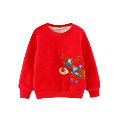 

Children Boy Kids Clothing Boys Coat Jackets Letter Print Fashion Sweatshirts Long Sleeve Outerwear Clothes with Velvet