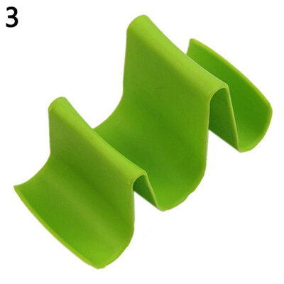 

Wave Style Pan Pot Cover Spoon Lid Shell Rack Stand Holder Home Kitchen Utensils
