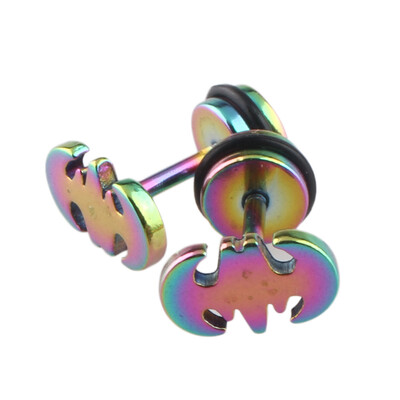 

New Arrival Fashion Unisex Men Women Ear Stud Earring Jewelry Punk Batman