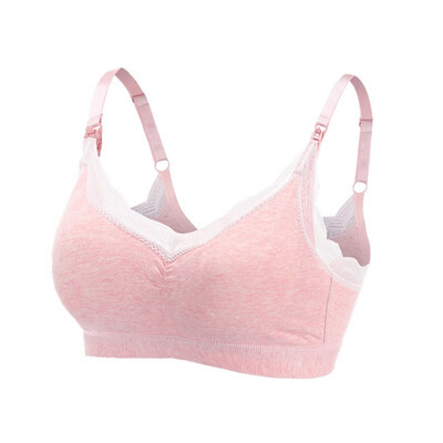 

Pregnant Woman Nursing Underwear Anti-sag Gather Front Button Breastfeeding Maternity Bra