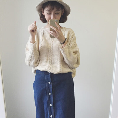 

2019 Sweaters Women Pullovers Autumn Winter Long Sleeve Pull Femme Solid Pullover Female Casual Knitted Sweater