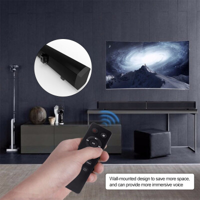 

LP-09 Sound Bar Subwoof Bluetooth Speaker Home TV Echo Wall Soundbar Wall-mounted Remote Control U-disk Plugging Speaker