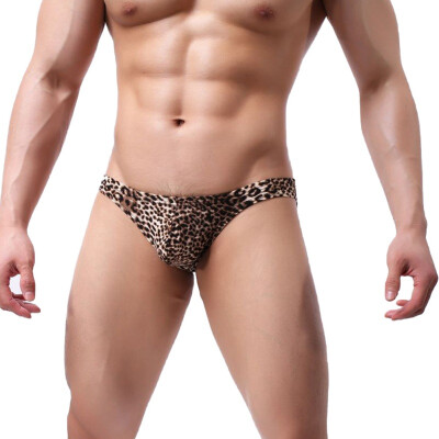 

Cueca Men Underwear Leopard Pattern Briefs Mens Briefs Low Briefs Hombre Size -XXL Breathable Male Underpants Panties Intimate