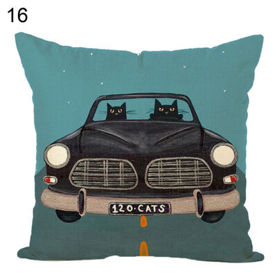

BicycleBubble Car Soft Throw Pillow Case Cushion Cover Sofa Bed Home Decor