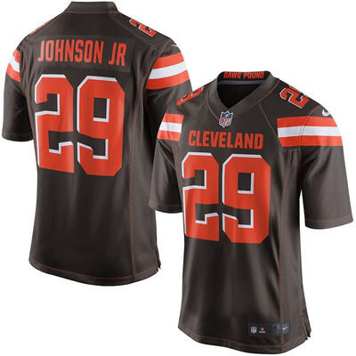 

Mens Football Jersey Cleveland Browns Duke Johnson Jr Brown Game Jersey
