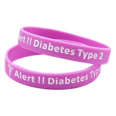 

Silicone Bracelets Alert Wristbands For Women Men
