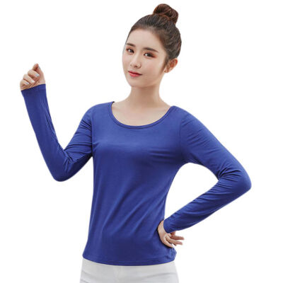 

Hot sale Autumn Women tshirt Slim Fit Thin O-neck Loose Long Sleeve Streetwear T-shirt ladies Top Casual bottoming shirt