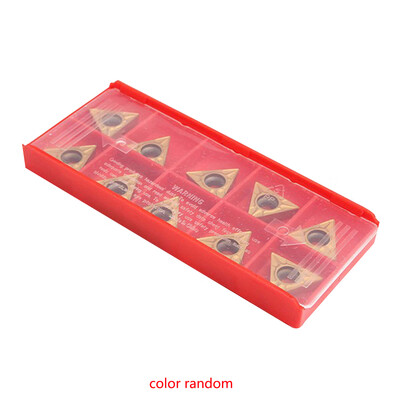 

10pcs TCMT 16T304 Gold Tungsten Steel Carbide Inserts Lathe Tool CNC Lathe Cutter Turning Tools Inserts