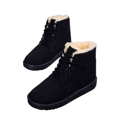 

Korean Winter Thermal Snow Shoes Women Outdoor Warm Mid Calf Waterproof Durable Boot women plus velvet non-slip cotton shoes