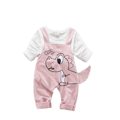 

Baby Boy Clothes Long Sleeve Newborn Baby Sets Infant Clothing Casual T-shirt Suspender Trousers 0-3T