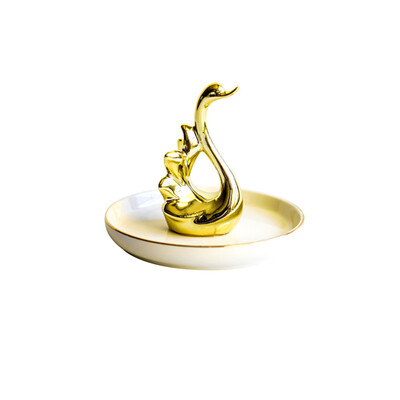 

〖Follure〗Gold-plated jewelry plate home decoration plate ring jewelry storage plate