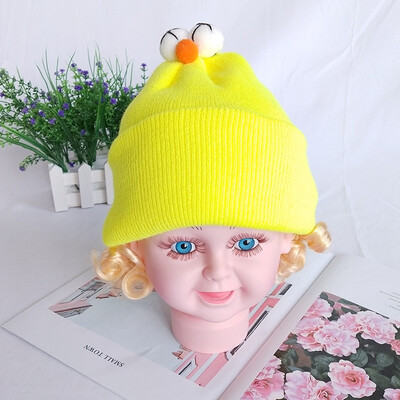 

Autumn baby hat Korean sesame eyes baby knitting hat cartoon hat warm hat for boys&girls cute Pullover hat