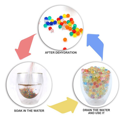 

Water Beads Water Gun Bullets Pearl Shaped Crystal Soil Hydrogel Gel Home Garden Cultivation Matrix Absorption Beads 40000PCS