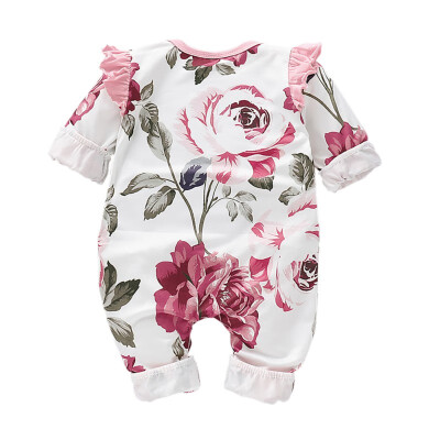 

Baby Romper Autumn Baby Girl Casual Romper Infant Floral Print Long Sleeve Children Bodysuit Jumpsuit Outfits