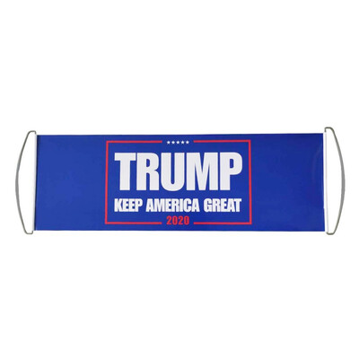 

2020 Hand Held Trump Flag Double Sided Printed Donald Trump Flag Keep America Great Donald President USA 24 x 70 cm
