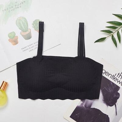 

Women Tube Tops Lingerie Backless Bra Ice Silk Wrapped Chest Tube Top Slim Sexy Tanks Underwear