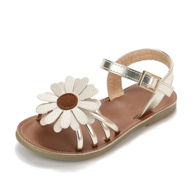 

New Summer Baby Girl Breathable Anti-Slip Flower Design Shoes Sandals Toddler Soft Soled First Walkers