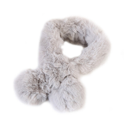 

New Ball Cross Scarf Baby Plush Scarf Thick Childrens Winter Warm Scarf