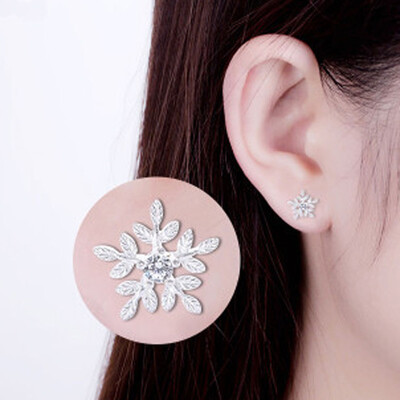 

1 Pair Personality Temperament Allergy Star Love Snow Earrings Jewelry Simple