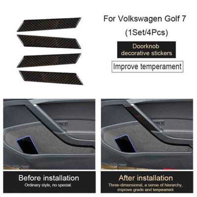 

Replacement For Golf 7 MK7 2013-2017 Doorknob Decorative Sticker Auto Door Handle Molding Cover Trim