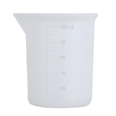 

100ml Silicone Lab Measuring Cup Graduated Beaker Cooking Baking Kitchen Utensil
