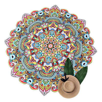

2019 Mandala Beach Towel Yoga Mat Wall Hanging Tapestry Polyester Diameter 145cm