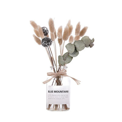 

Cute Dried Flowers Bouquet&Bottle Set Simple&Fashion Home Merry Christmas Wedding Decoration