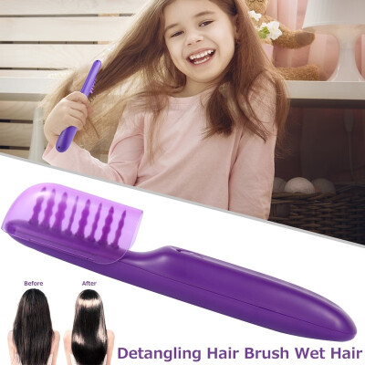 

2020 New Portable Hair Straightener Comb Electric Detangling Brush Wet&Dry Electric Comb Hair Curly Detangler Brush