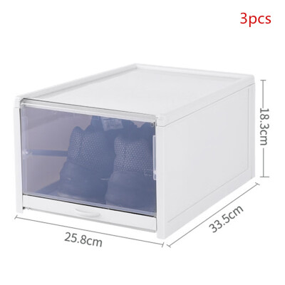 

Transparent Drawer Case Plastic Shoe Box Thickened Flip Design Shoe Storage Artifact Home Storage Box Shoe Storage Organizer