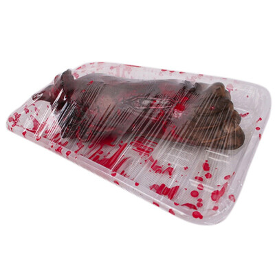 

Halloween Broken Finger Prop Hand Blood Horror Dining box Halloween Supplies Bloody Hand Body Parts Haunted house escape Decor