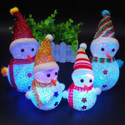 

Luminous Christmas Snowman Flash LED Light Party Kids Children Toy Desk Decor