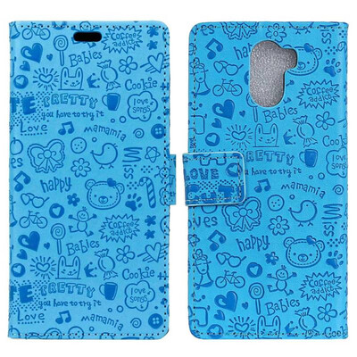 

MOONCASE Doug X60L Little Witch Leather Case - Blue