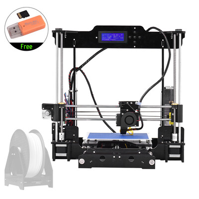 

High Precision Desktop 3D Printer Kits DIY Self Assembly Acrylic Frame Reprap i3 with TF Card Max Printing Size 220220240mm Sup