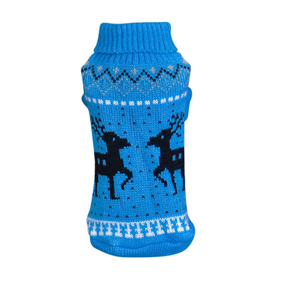 

Christmas Pet Sweater Dog Elk Print Soft Clothes Autumn And Winter Outfits Knitwear Puppy Sweater