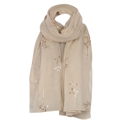 

Gobestart Women Fashion Women Ladies Scarf Leaves Wrap Silk Shawl Travel Scarves