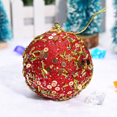

Toponeto Christmas Rhinestone Glitter Baubles Balls Xmas Tree Ornament Decoration 8CM