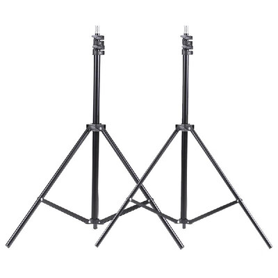 

Andoer Photo Studio Continuous Umbralle Lighting Kit with 2 2m Light Stand 2 45W 5500K Photo Lamp Bulb 2 83cm Translucen